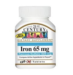 21st Century Iron 65mg Tablets 120'S