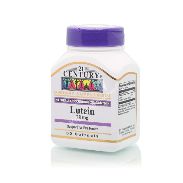21st Century Lutein 20mg Softgels 60'S