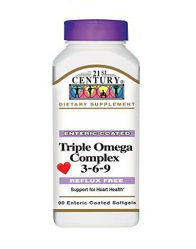 21st Century Triple Omega Complex 3-6-9 Enteric Coated Softgel 90'S