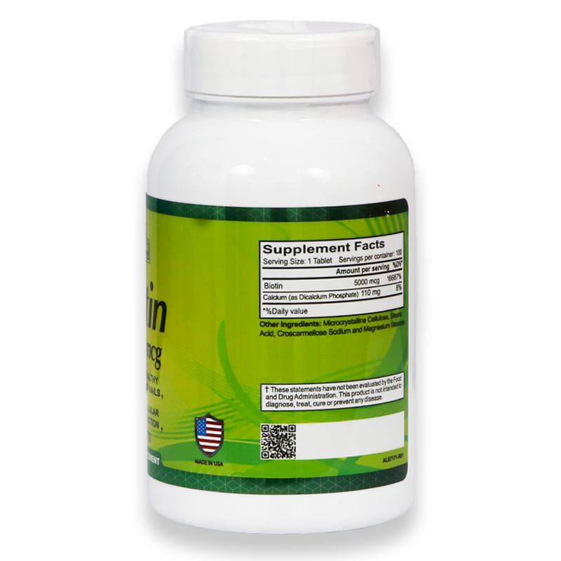 Alfa Biotin 5000mcg Tablets 100'S