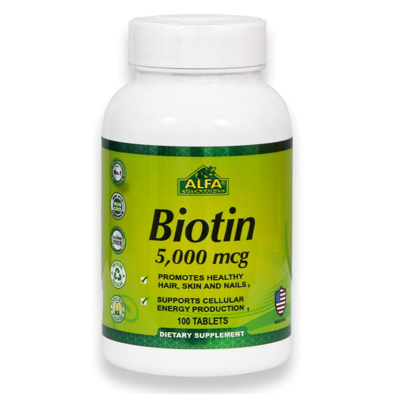 Alfa Biotin 5000mcg Tablets 100'S