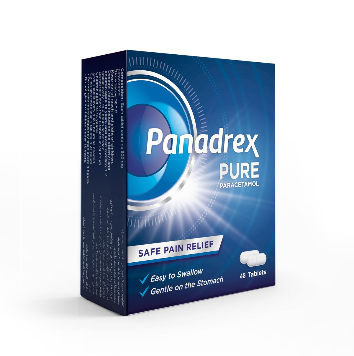 Panadrex Pure 500mg Tablets 48'S