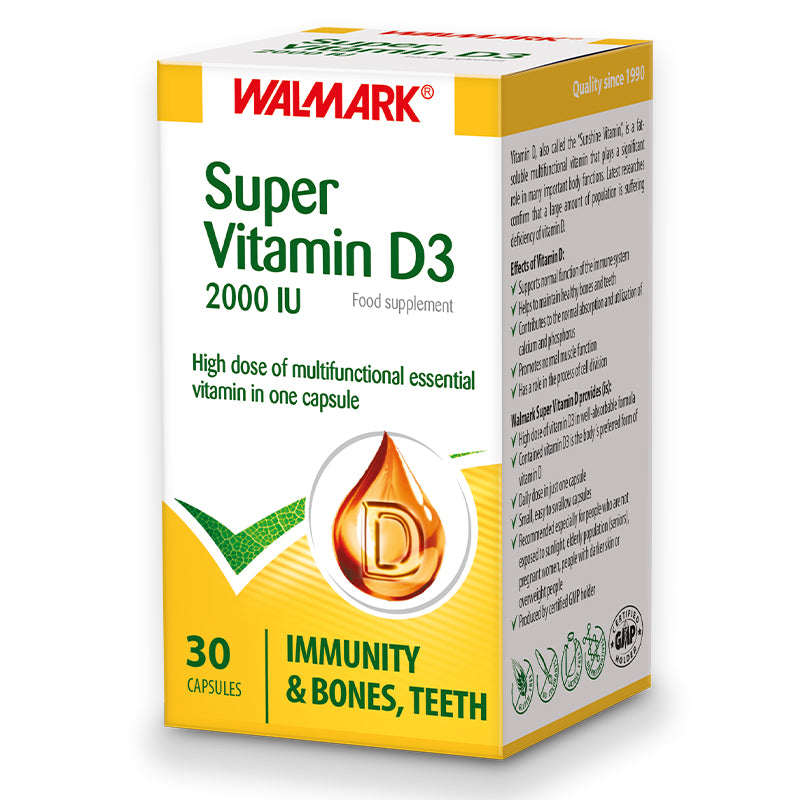Walmark Super Vitamin D3 2000 Iu Capsules 30'S