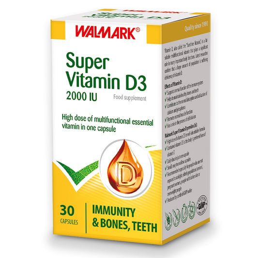 Walmark Super Vitamin D3 2000 Iu Capsules 30'S