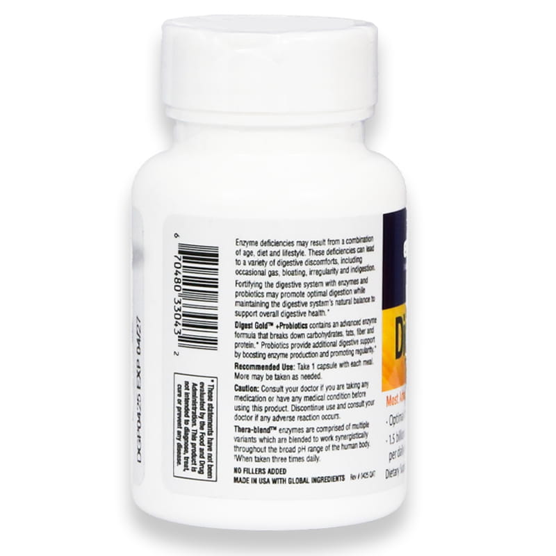 Enzymedica Digest Gold + Probiotics Capsules 45'S
