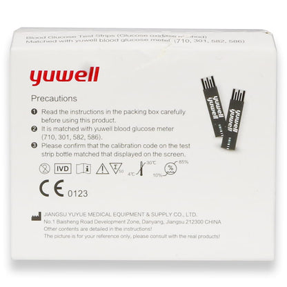 Yuwell Blood Glucose Test Strips 50'S