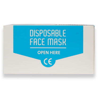 Disposable Face Mask Blue Color 50'S