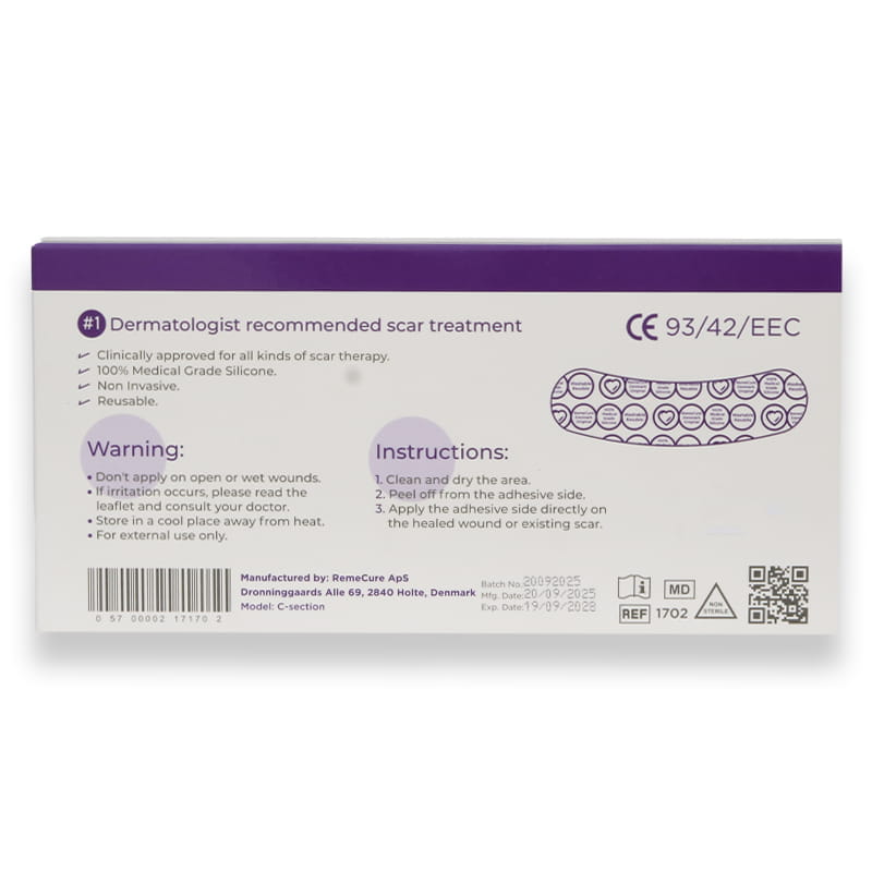 Remecure Scar C Section Scars Therapy(2 Sheets)