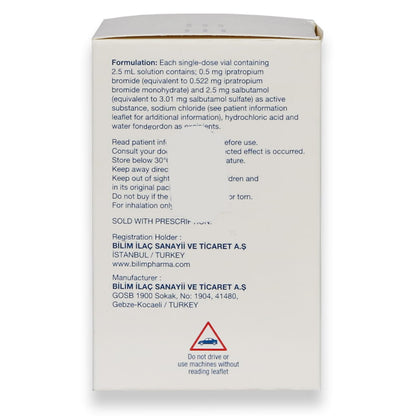 Salpium Plus 0.5mg+2.5 Mg/2.5 Ml Inhalation Solution 4 X 5 20'S