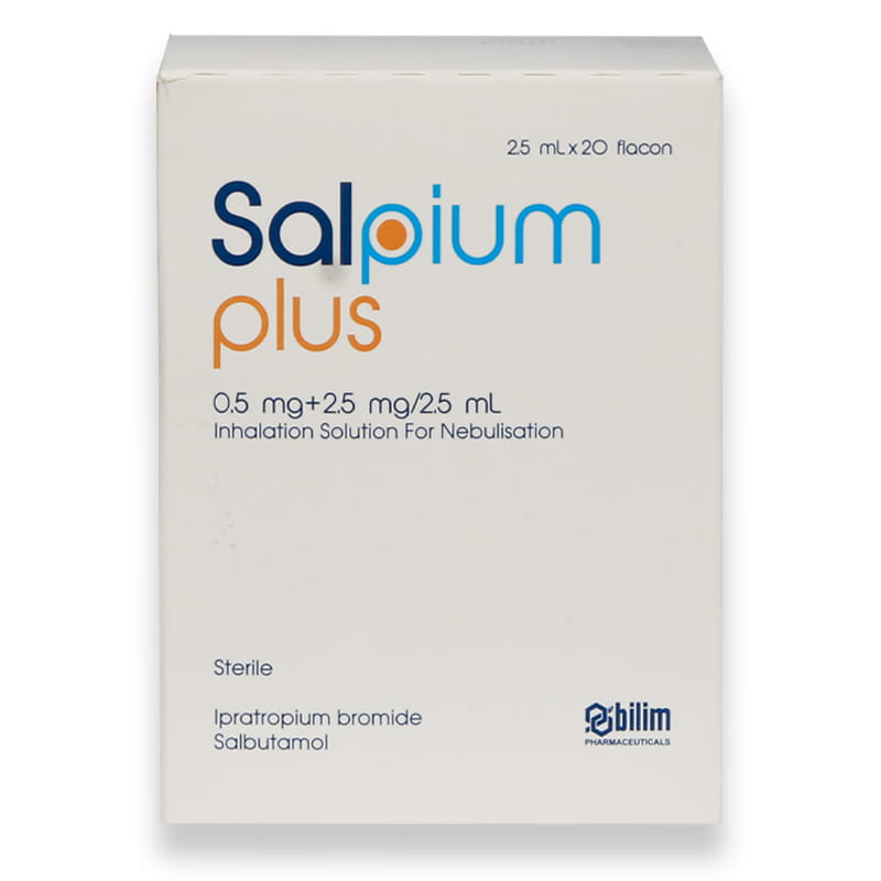 Salpium Plus 0.5mg+2.5 Mg/2.5 Ml Inhalation Solution 4 X 5 20'S