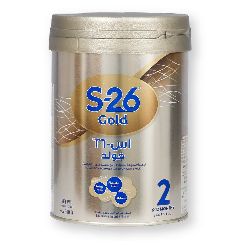 S-26 Gold Stage 2 Follow-On Formula Milk Powder for Babies 6–12 Months 800 g