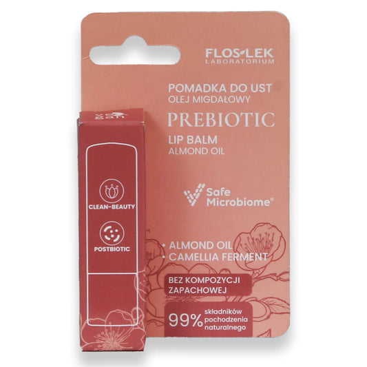 Floslek Prebiotic Lip Balm Almond Oil 4g