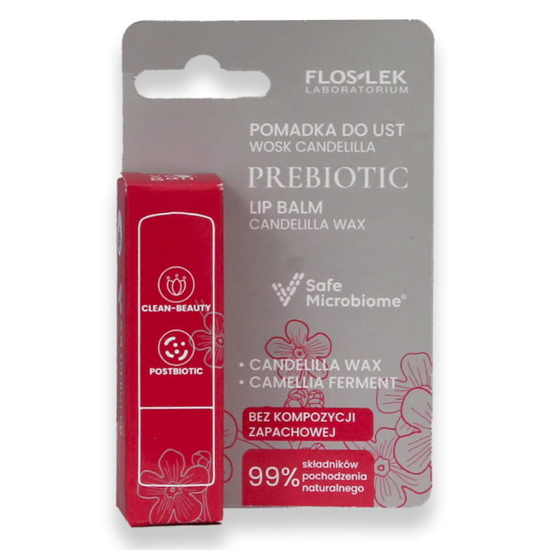 Floslek Prebiotic Lip Balm Candelilla Wax 4g