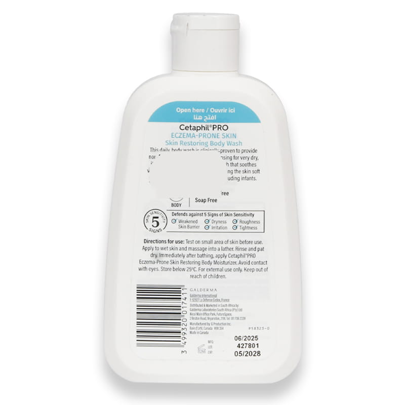 Cetaphil Pro Eczema Prone Skin Restoring Body Wash 236ml