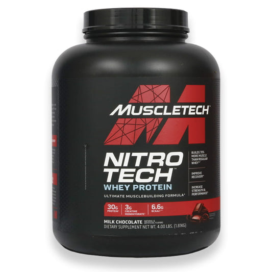 Muscletech Nitrotech Whey Protein Milk Chocolate 4lbs(1.81kg)
