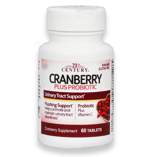 21st Ch Cranberry Plus Probiotic Tablets 60'S