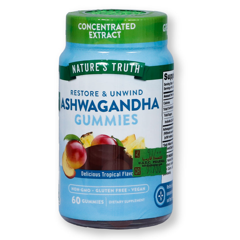 Nature'S Truth Ashwagandha Gummies Tropical Flavor 60'S
