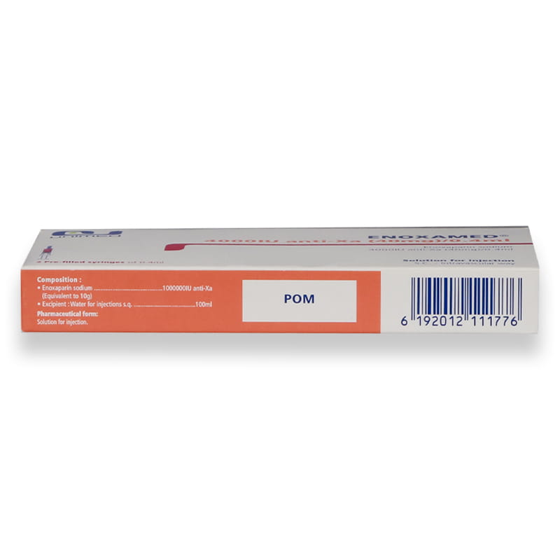Enoxamed 4000iu Anti-Xa(40mg)/0.4ml Injection In Pre-Filled Syringe 2'S