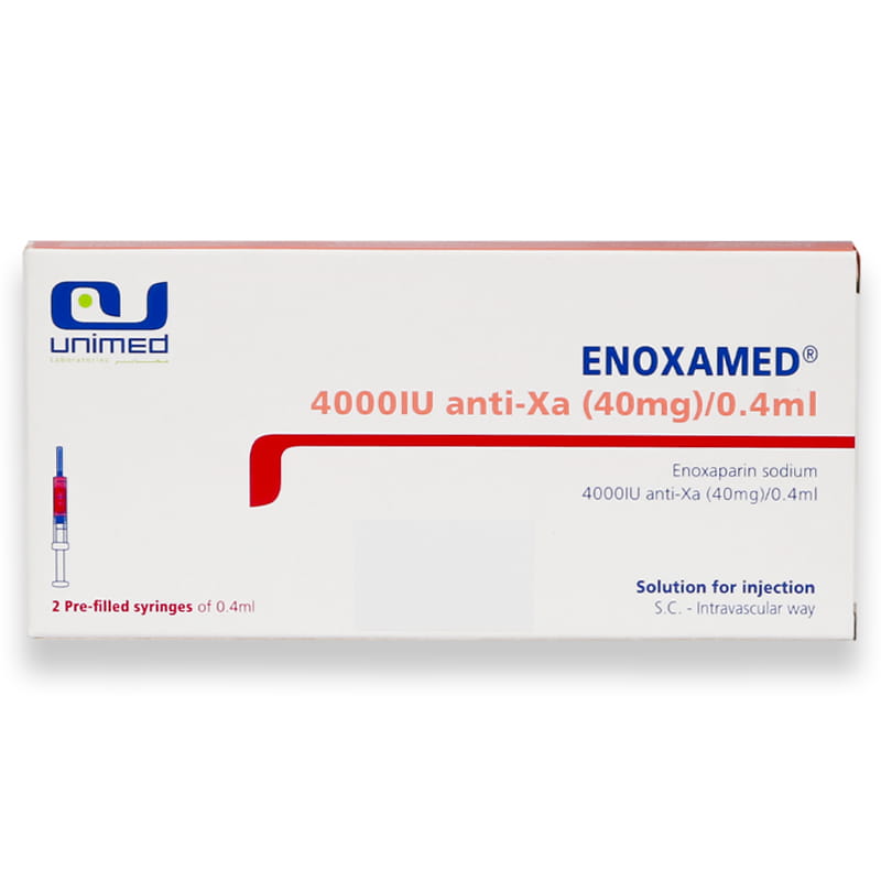 Enoxamed 4000iu Anti-Xa(40mg)/0.4ml Injection In Pre-Filled Syringe 2'S