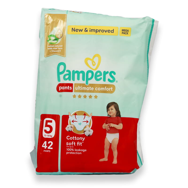Pampers No5 Ultimate Comfort Pants 12-18kg 42'S
