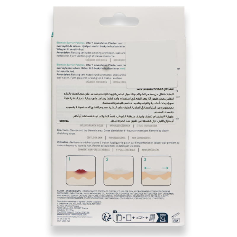 Cerave Blemish Barrier Patches 22'S