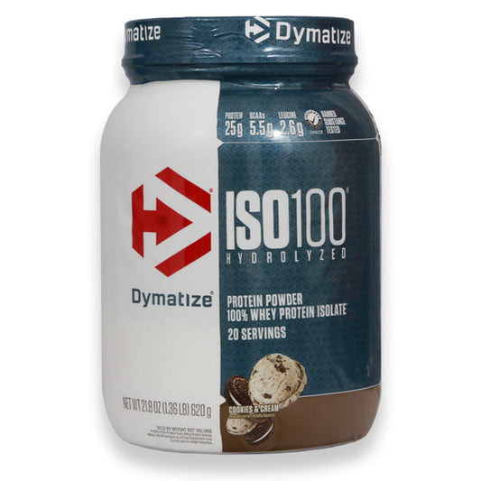 Dymatize Iso 100% Whey Protein Powder Cookies&Cream 1.36lb(620g)