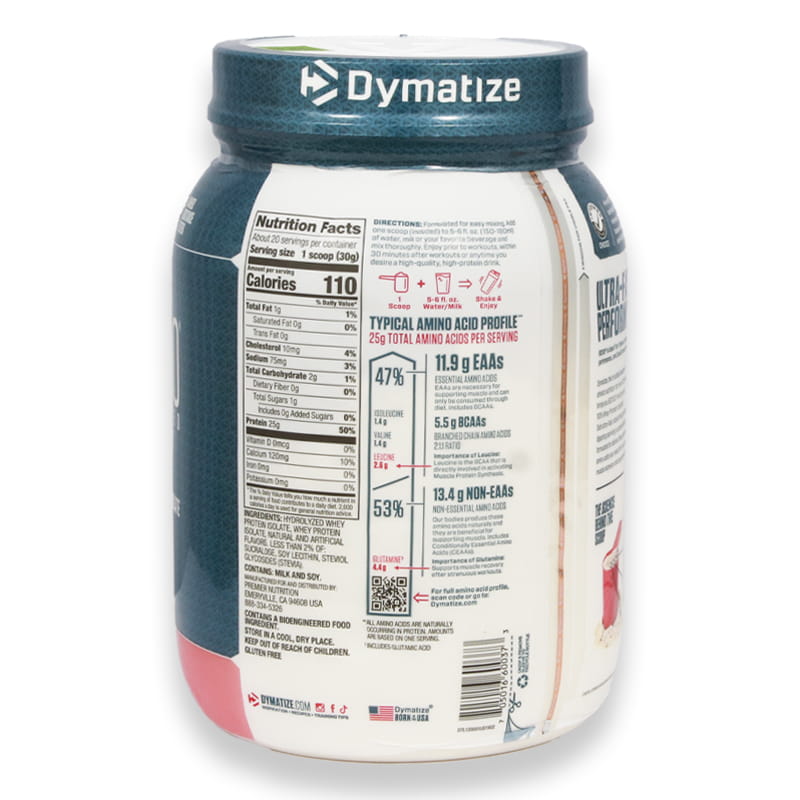 Dymatize Iso 100% Whey Protein Powder Strawberry 1.34lb(610g)