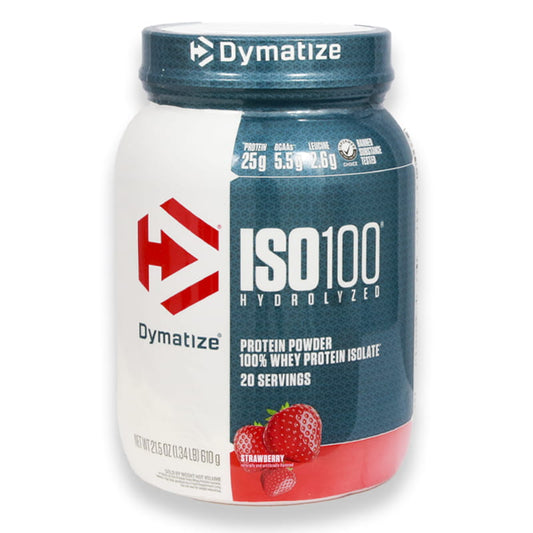 Dymatize Iso 100% Whey Protein Powder Strawberry 1.34lb(610g)