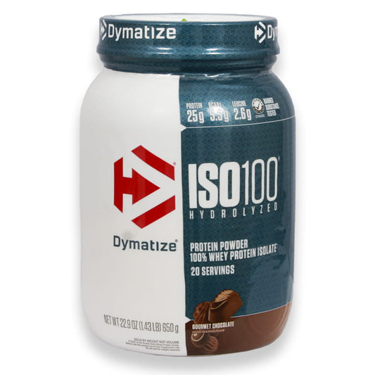 Dymatize Iso 100% Whey Protein Powder Gourmet Chocolate 1.43lb(650g)