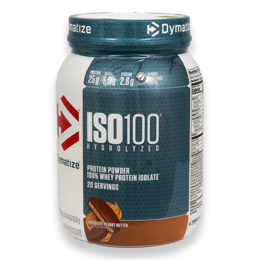 Dymatize Iso 100% Whey Protein Powder Chocolate Peanut Butter 1.43lb(650g)