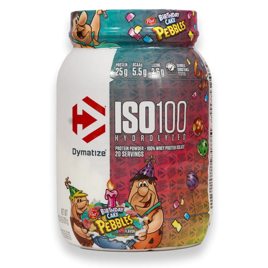 Dymatize Iso 100% Whey Protein Powder Birthday Cake Pebbles 1.34lb(610g)