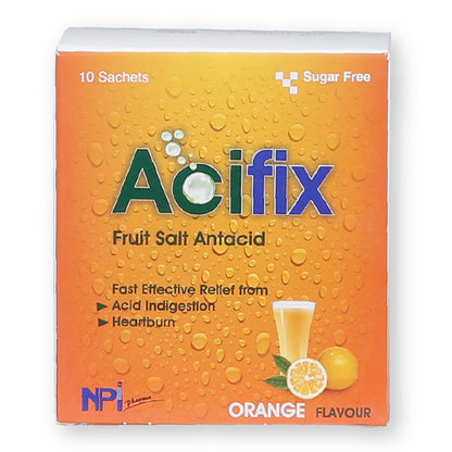 Acifix Orange Flavour Sachets 10'S