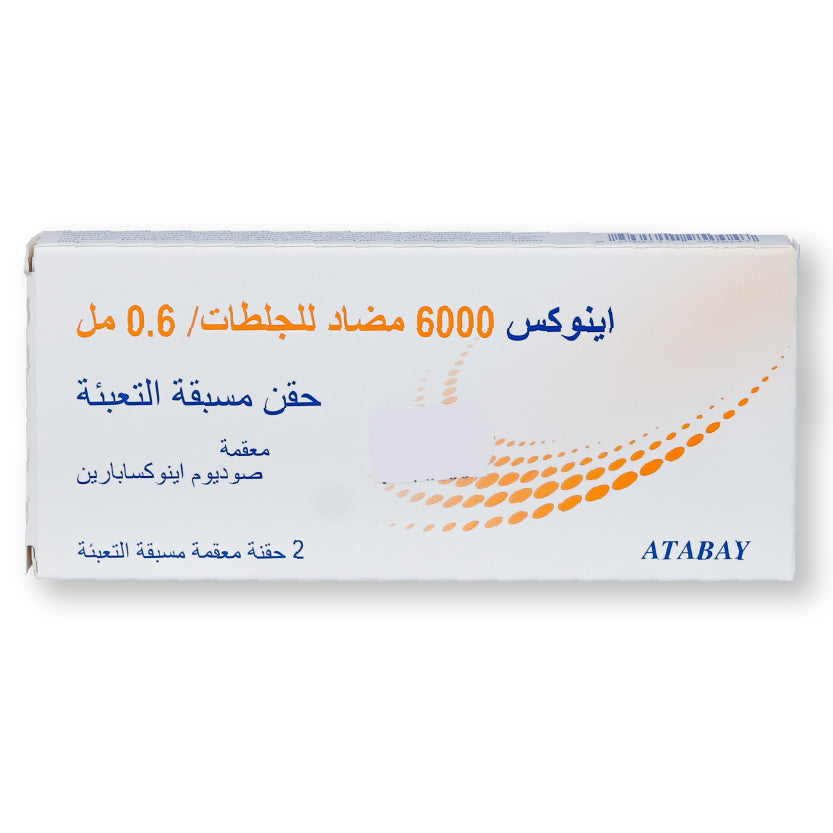 Enox 6000 Anti-Xa Iu/0.6ml Injection In Pre-Filled Syringe 2'S