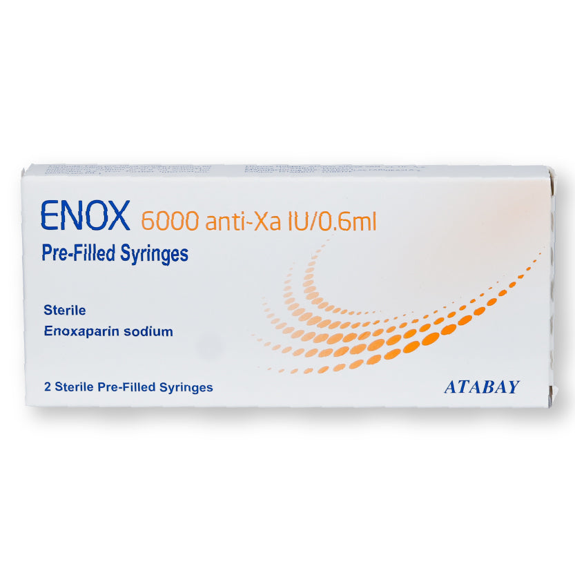 Enox 6000 Anti-Xa Iu/0.6ml Injection In Pre-Filled Syringe 2'S