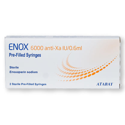 Enox 6000 Anti-Xa Iu/0.6ml Injection In Pre-Filled Syringe 2'S