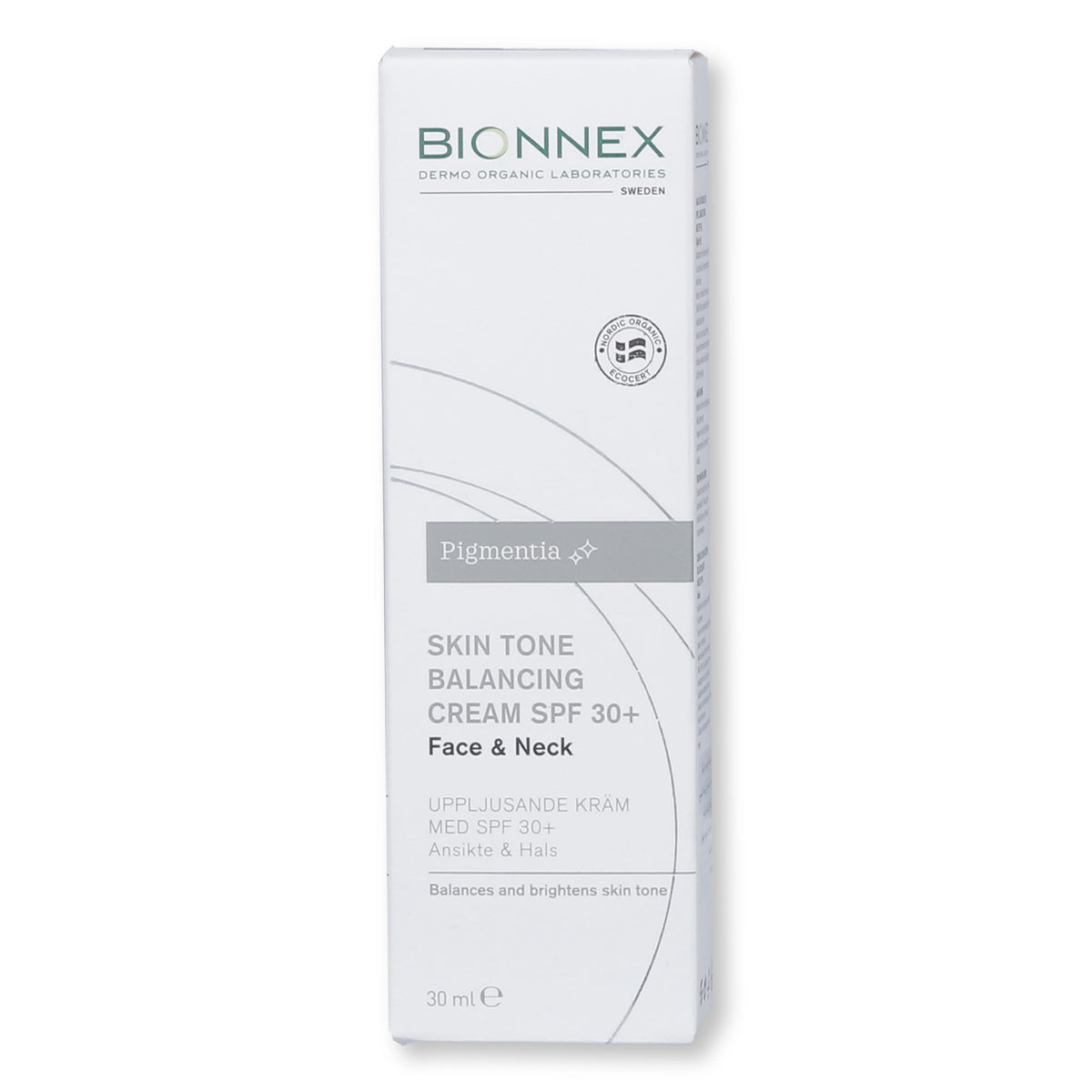 Bionnex Pigmentia Skin Tone Balancing Cream Spf30+ Face & Neck 30ml