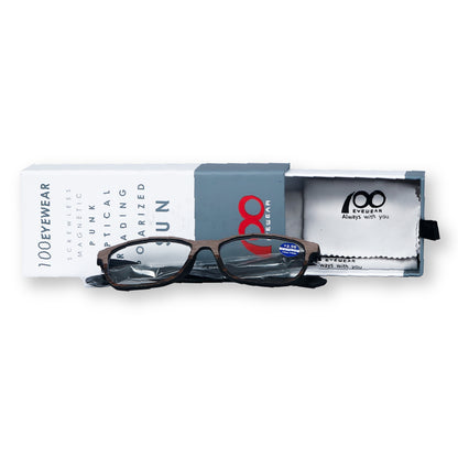 100 Eyewear Reading Glass Black Anti-Blue Lens/+2.0