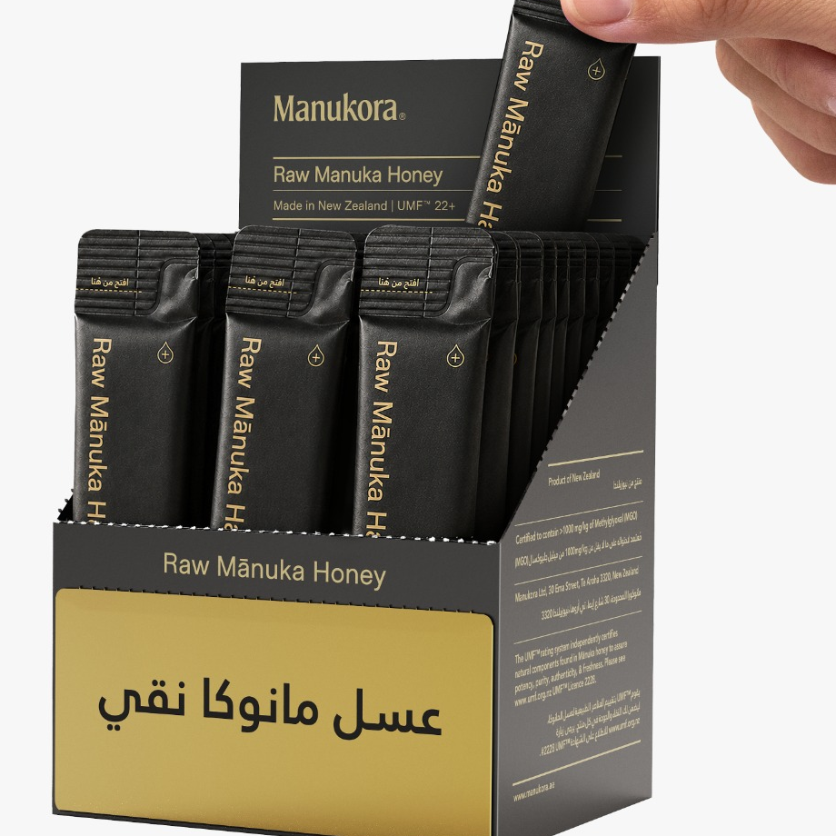 Manukora Raw Manuka Honey 1000+mgo Sachets 7gx30'S