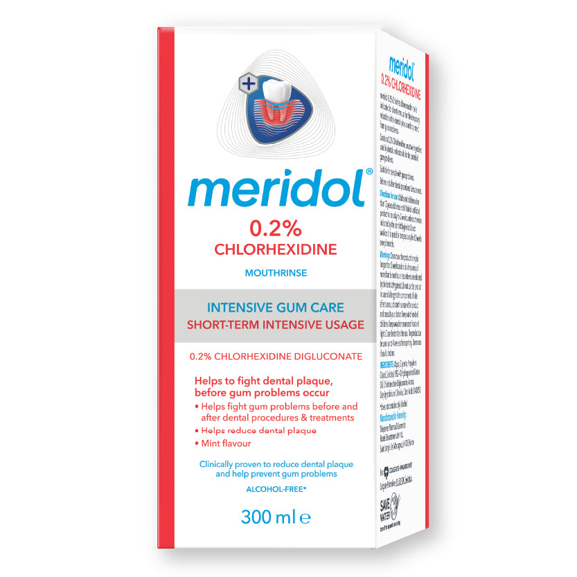 MERIDOL 0.2% CHLORHEXIDINE MOUTHWASH 300ML