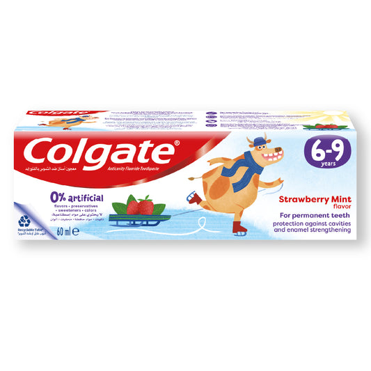 COLGATE KIDS TOOTHPASTE 6-9 YEARS STRAWBERRY MINT FLAVOR 60ML