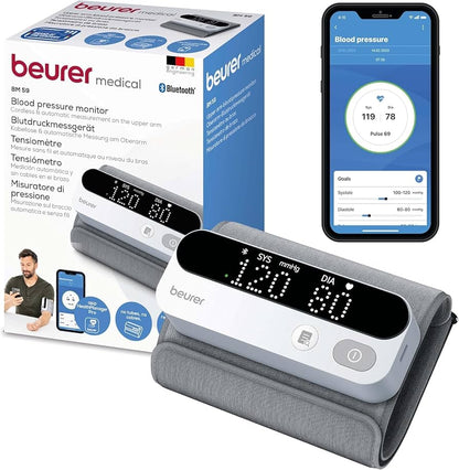 BEURER BM59 UPPER ARM RECHARGEABLE BLOOD PRESSURE MONITOR(CUFF 22-42CM)