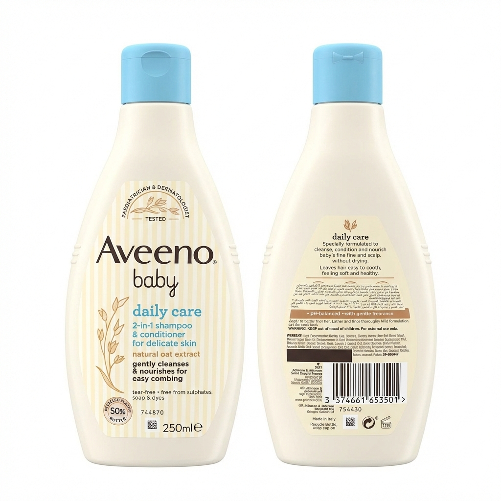 Aveeno Baby Daily Care 2-In-1 Shampoo & Conditioner 250ml
