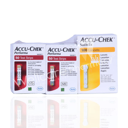 Accu Check Performa Strips 100 And Lancet 100'S Kit