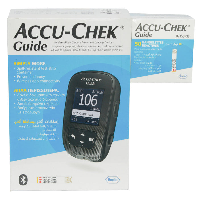 Accu Chek Guide Blood Glucose Monitor+strips 50'S