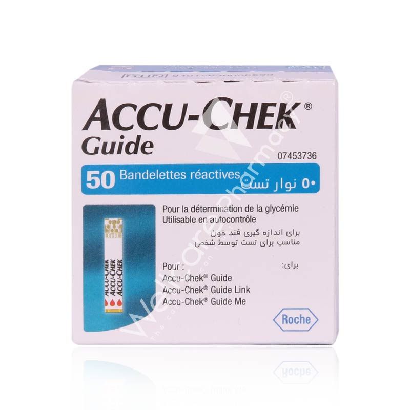 ACCU CHEK GUIDE TEST STRIPS 50'S