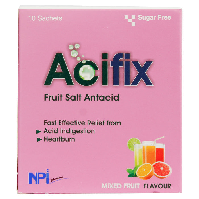 Acifix Mixed Fruit Flavour Sachets 10'S