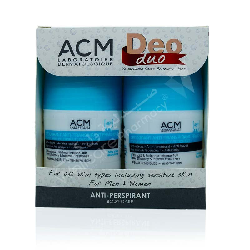 Acm 2Pcs Fresh Deodorant Anti-Perspirant 48H 50Ml