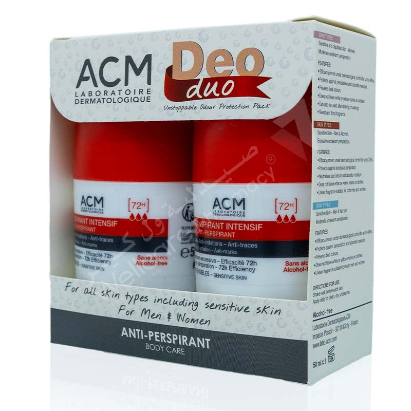 Acm 2Pcs Intensive Anti-Perspirant 72H 50 Ml