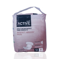 Active Adult Diapers Medium 70Cm-110Cm 12'S