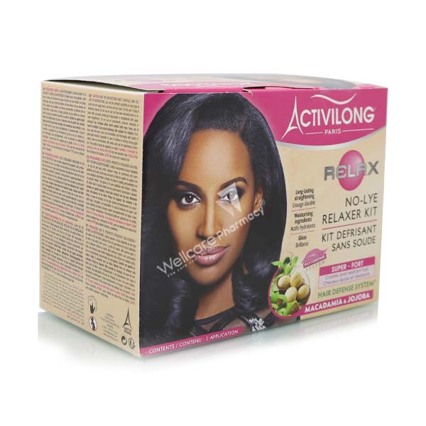 Activilong Actigloss Nourish No Lye Relaxer Kit Super Fort Macadamia & Jojoba